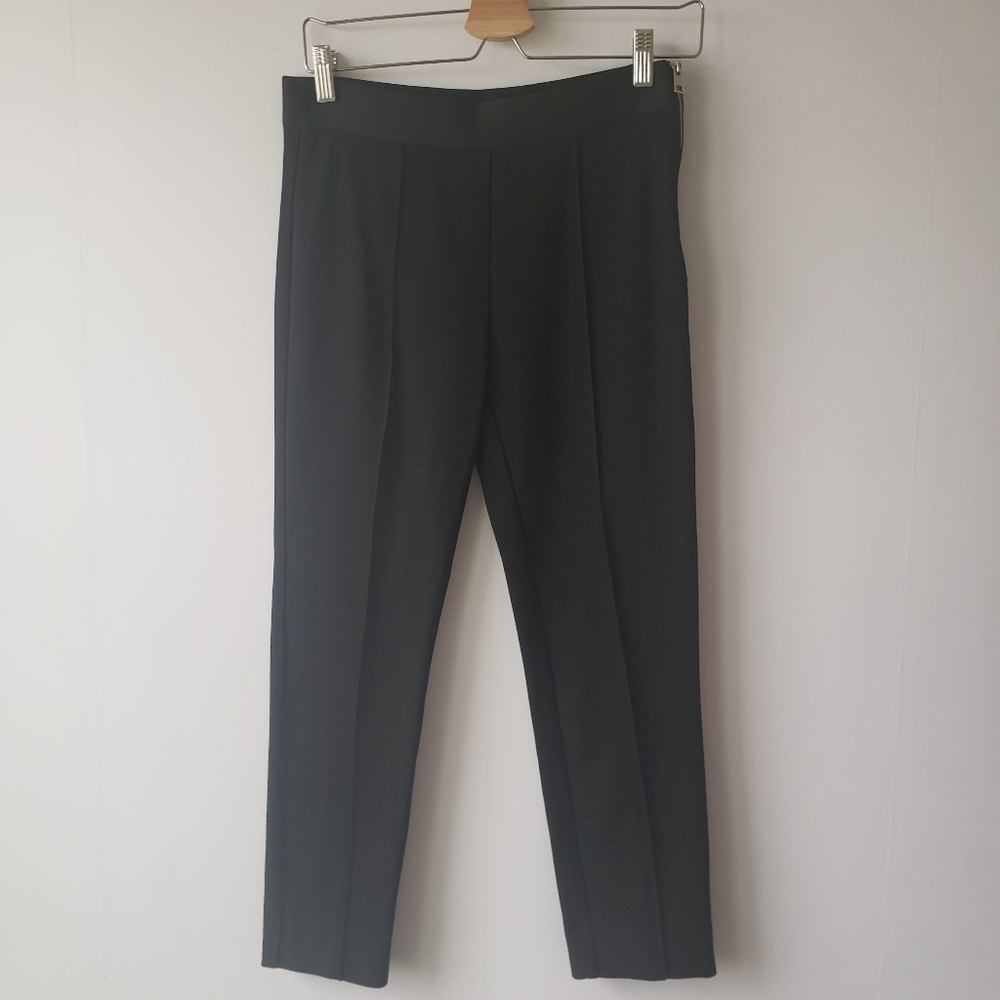 Everlane black side zip stretch pants size 4